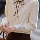 Fashionable Elegant Bow Tie Shirt