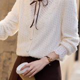 Fashionable Elegant Bow Tie Shirt