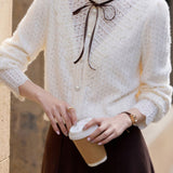 Fashionable Elegant Bow Tie Shirt