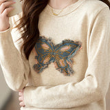 Casual American Retro Butterfly Sweatshirt