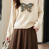 Casual American Retro Butterfly Sweatshirt