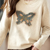 Casual American Retro Butterfly Sweatshirt