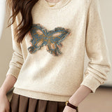Casual American Retro Butterfly Sweatshirt