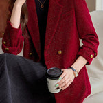 Casual Commuting Corduroy Blazer - liwisi