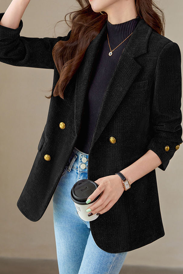 Casual Commuting Corduroy Blazer - liwisi