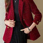 Casual Commuting Corduroy Blazer - liwisi