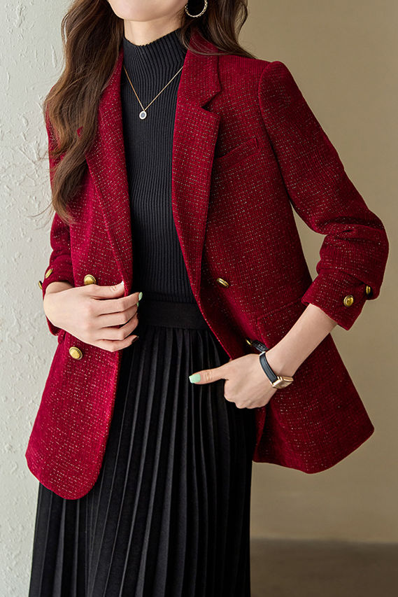 Casual Commuting Corduroy Blazer - liwisi