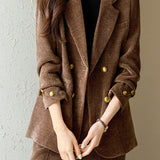 Casual Commuting Corduroy Blazer - liwisi