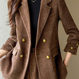 Casual Commuting Corduroy Blazer - liwisi