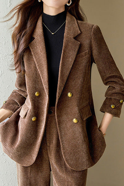 Casual Commuting Corduroy Blazer - liwisi