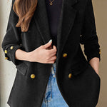 Casual Commuting Corduroy Blazer - liwisi