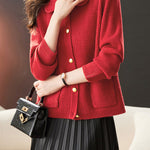 Casual Commuting Plaid Textured Lapel Coat - liwisi