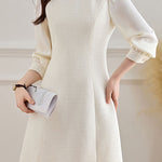 Elegant Temperament Patchwork Dress - liwisi