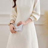 Elegant Temperament Patchwork Dress - liwisi