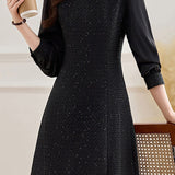 Elegant Temperament Patchwork Dress - liwisi