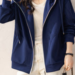 Casual Workwear Color-Block Hooded Coat - liwisi