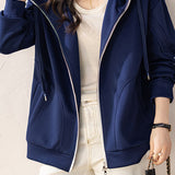 Casual Workwear Color-Block Hooded Coat - liwisi