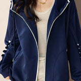 Casual Workwear Color-Block Hooded Coat - liwisi