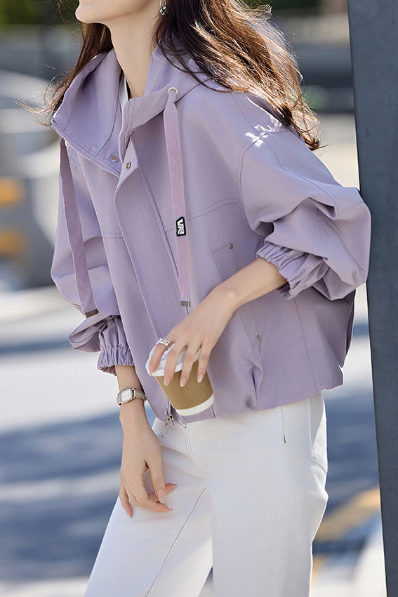 Casual Short Hooded Trench Coat - liwisi