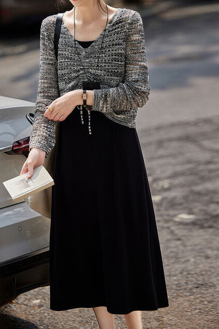 Casual Versatile Cover-Up Camisole Dress Set - liwisi