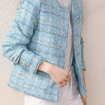Elegant Versatile Tweed Coat - liwisi