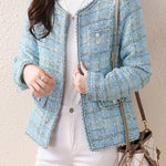 Elegant Versatile Tweed Coat - liwisi