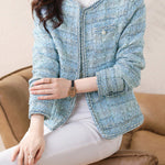 Elegant Versatile Tweed Coat - liwisi