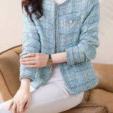 Elegant Versatile Tweed Coat - liwisi