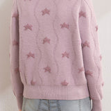 Casual Versatile Star Jacquard Cardigan - liwisi