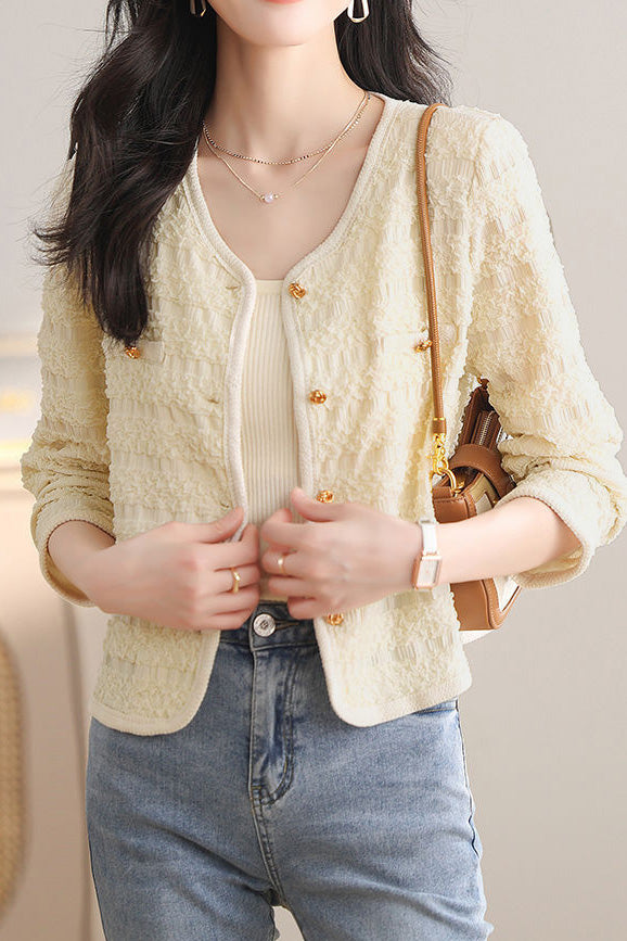 Elegant Textured Coat - liwisi