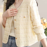 Elegant Textured Coat - liwisi