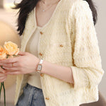 Elegant Textured Coat - liwisi