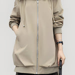 Casual Versatile Hooded Trench Coat - liwisi