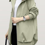 Casual Versatile Hooded Trench Coat - liwisi