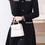 Casual Waist-Defined Long Sleeve Dress - liwisi