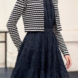 Exquisite Versatile Color Block Striped Cardigan - liwisi