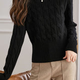 Casual High Neck Base Layer Sweater - liwisi