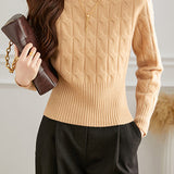 Casual High Neck Base Layer Sweater - liwisi