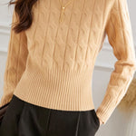 Casual High Neck Base Layer Sweater - liwisi