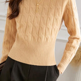 Casual High Neck Base Layer Sweater - liwisi
