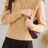 Casual High Neck Base Layer Sweater - liwisi