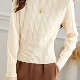 Casual High Neck Base Layer Sweater - liwisi