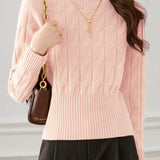 Casual High Neck Base Layer Sweater - liwisi