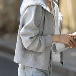 Casual Loose Fit Hooded Jacket - liwisi