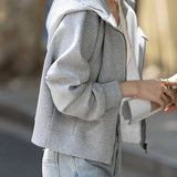 Casual Loose Fit Hooded Jacket - liwisi