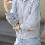 Casual Loose Fit Hooded Jacket - liwisi