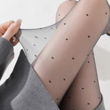 Lightweight High-Transparency Polka Dot Tights