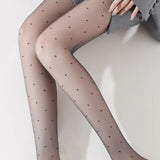 Lightweight High-Transparency Polka Dot Tights