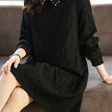 Elegant Jacquard Dress