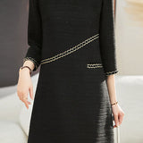 Elegant Stylish Three-Quarter Sleeve Dress
